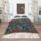 Designart 'Mosaic Pattern with Flowers' Bohemian & Eclectic Bedding Set - Duvet Cover & Shams